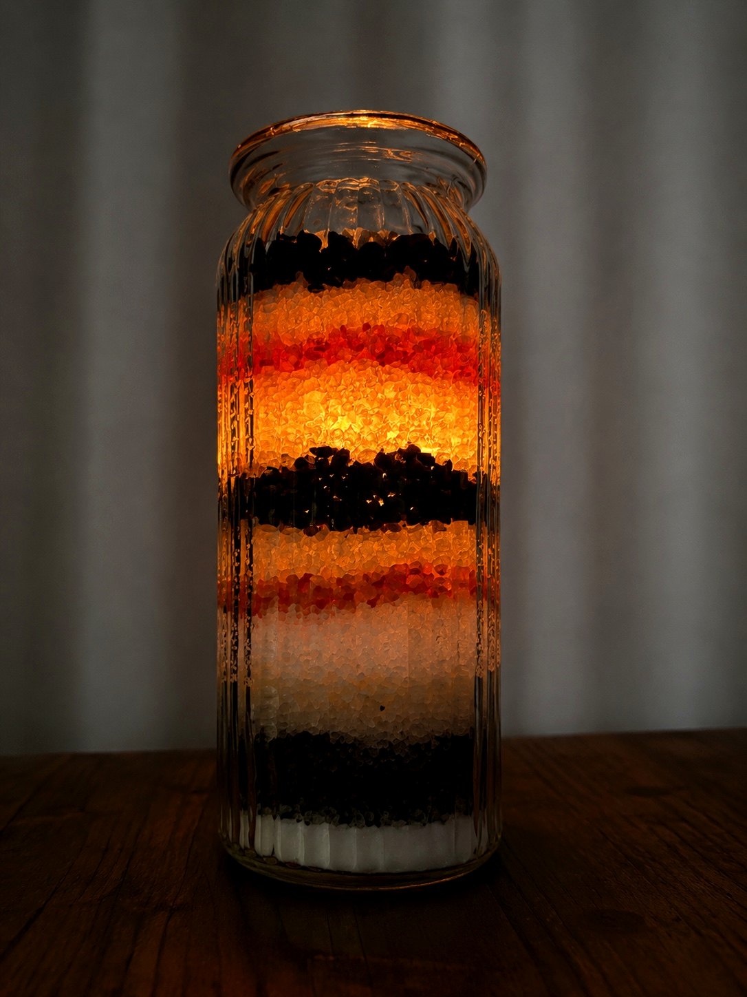 Maison MGD candle holder glowing